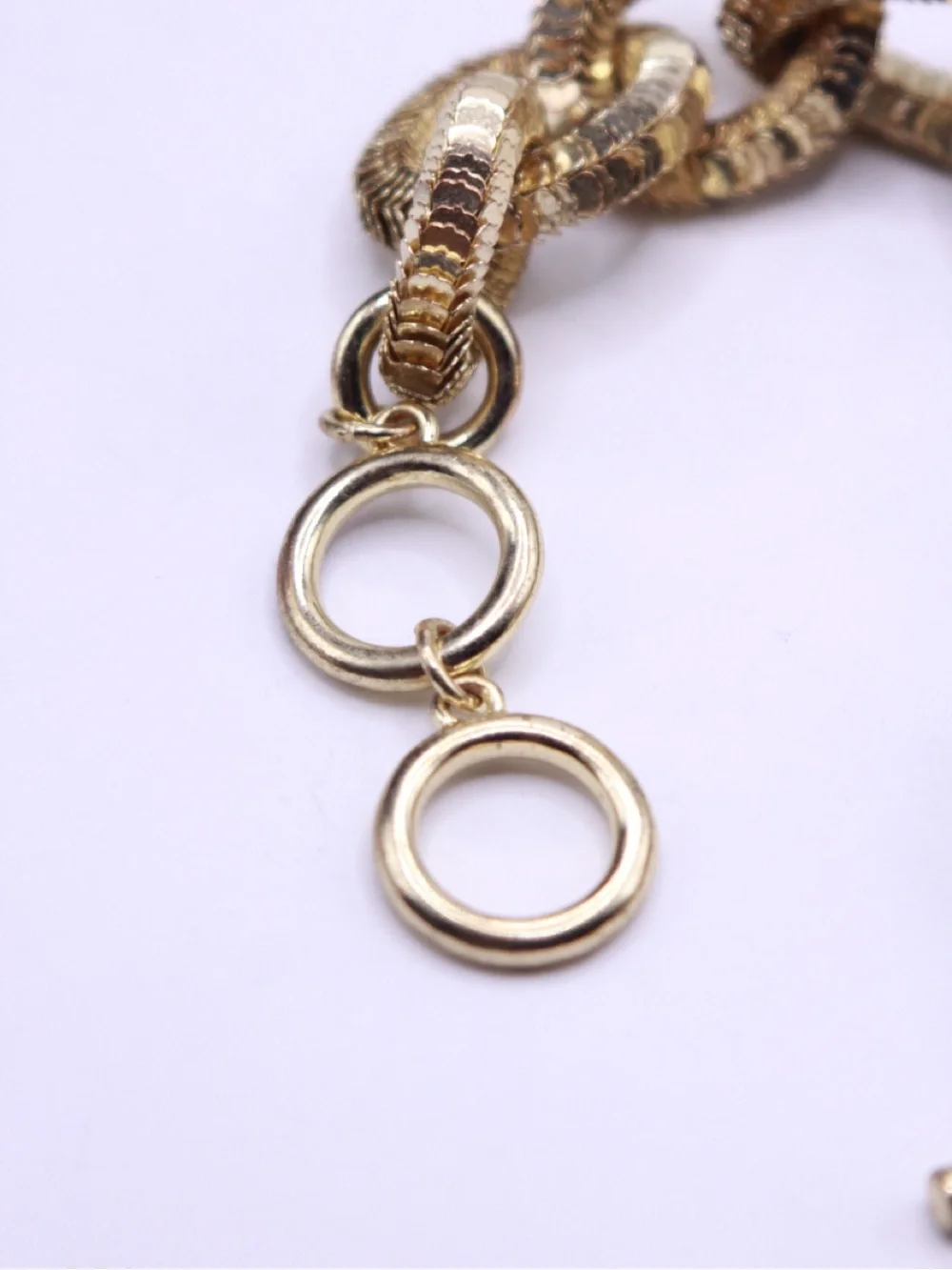Banana Republic Shiny Gold tone Chunk Link Toggle Bracelet